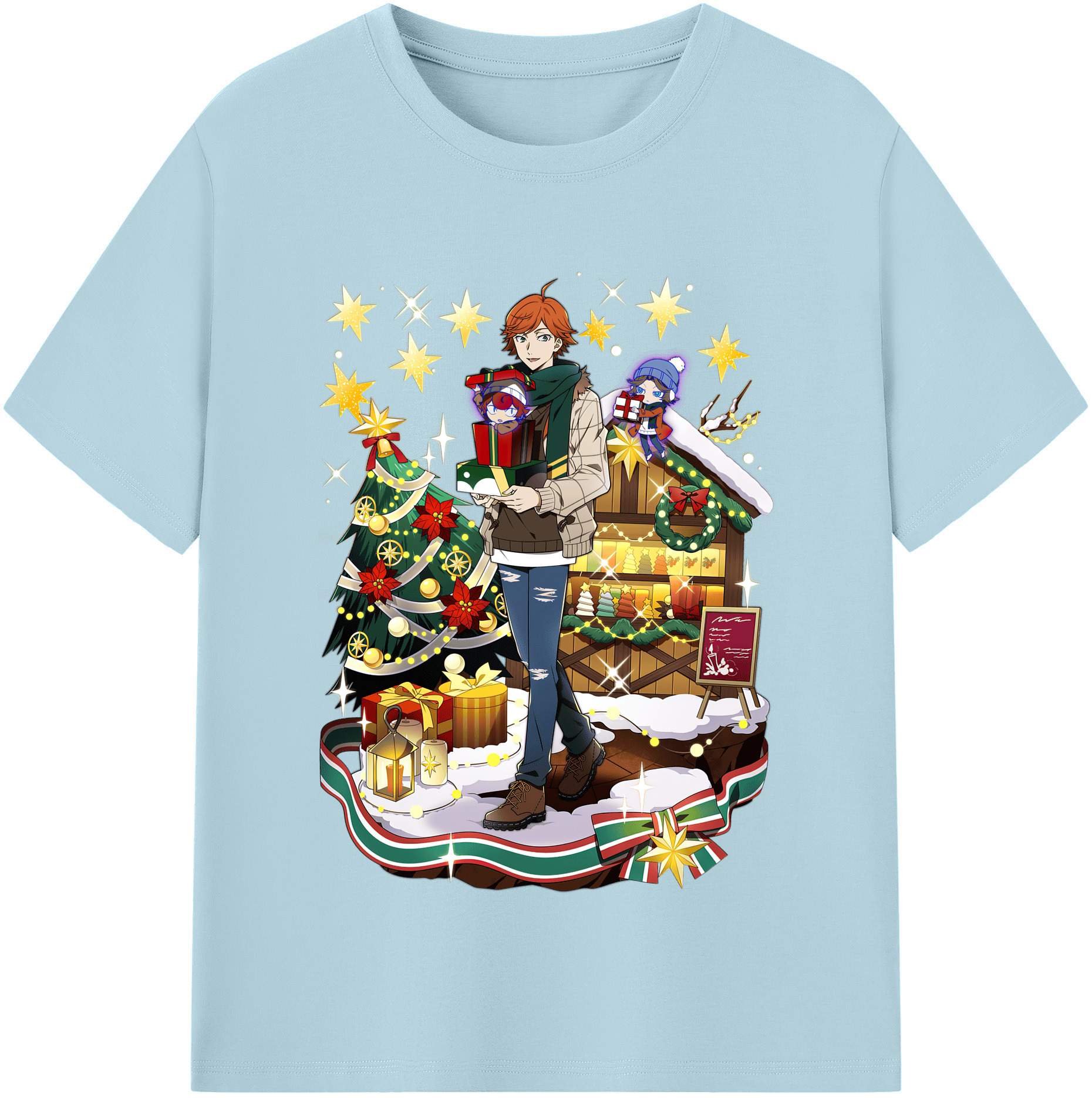 （画像用） 文豪ストレイドッグス Bungo Stray Dogs 綿100％半袖Tシャツ（フロントプリント）